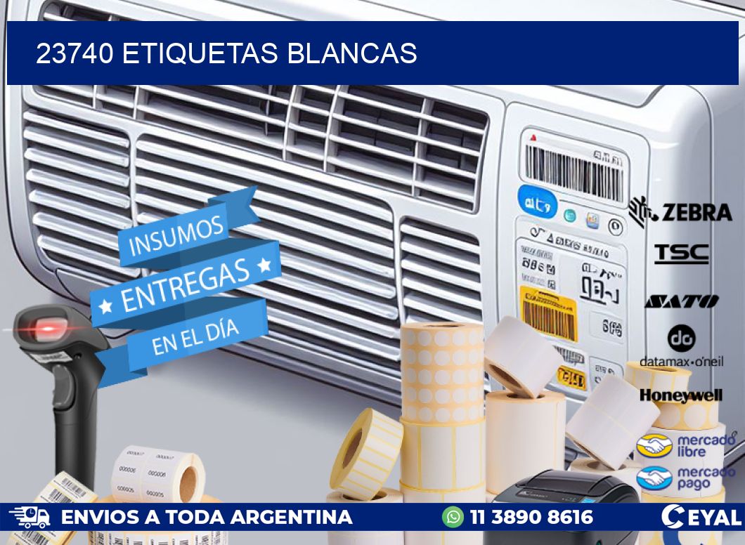 23740 ETIQUETAS BLANCAS