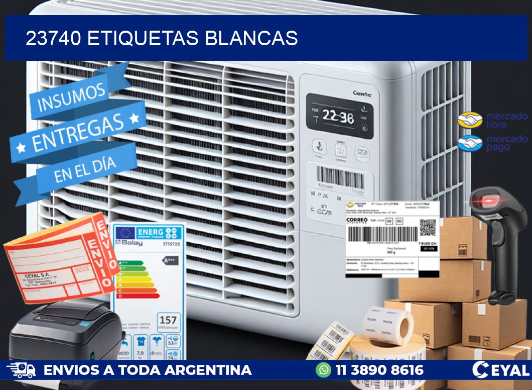 23740 ETIQUETAS BLANCAS