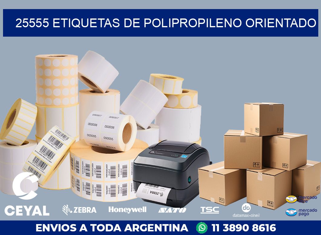 25555 ETIQUETAS DE POLIPROPILENO ORIENTADO