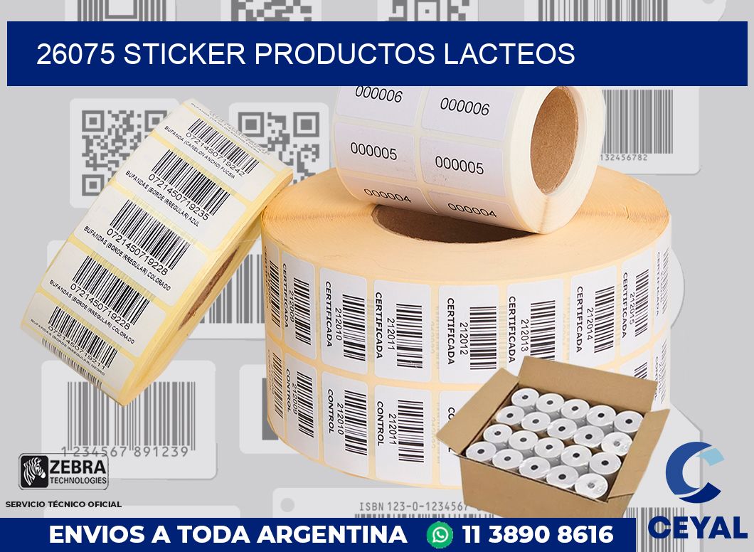 26075 STICKER PRODUCTOS LACTEOS