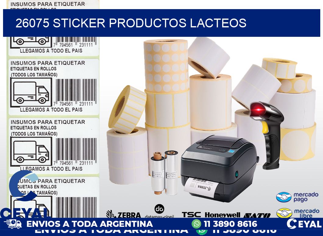 26075 STICKER PRODUCTOS LACTEOS