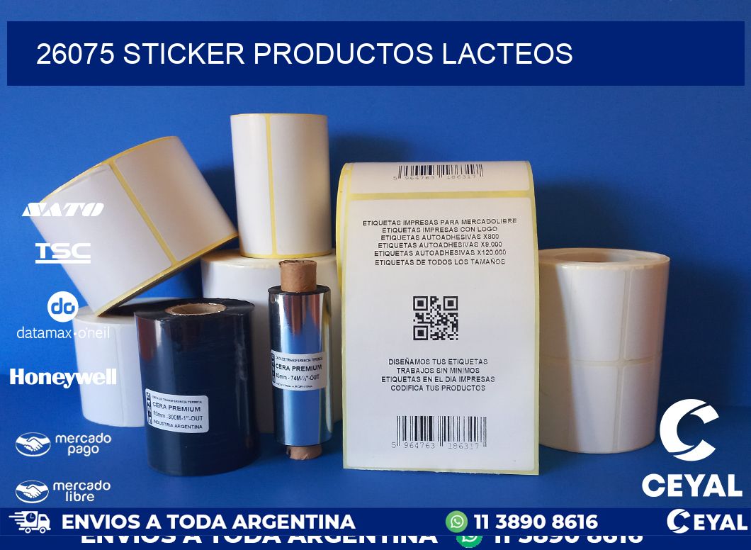 26075 STICKER PRODUCTOS LACTEOS