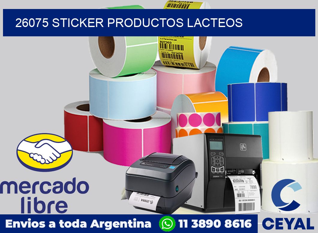 26075 STICKER PRODUCTOS LACTEOS