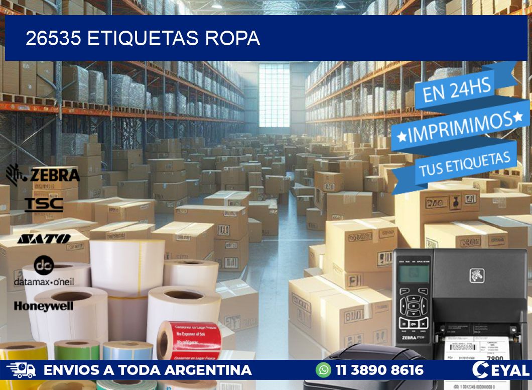 26535 ETIQUETAS ROPA