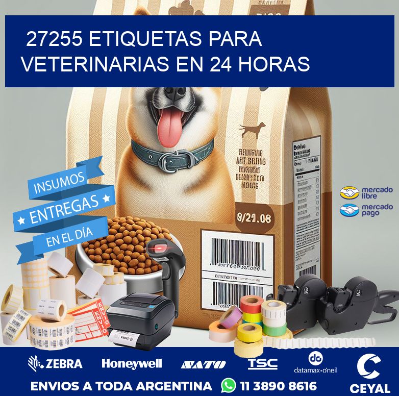 27255 ETIQUETAS PARA VETERINARIAS EN 24 HORAS
