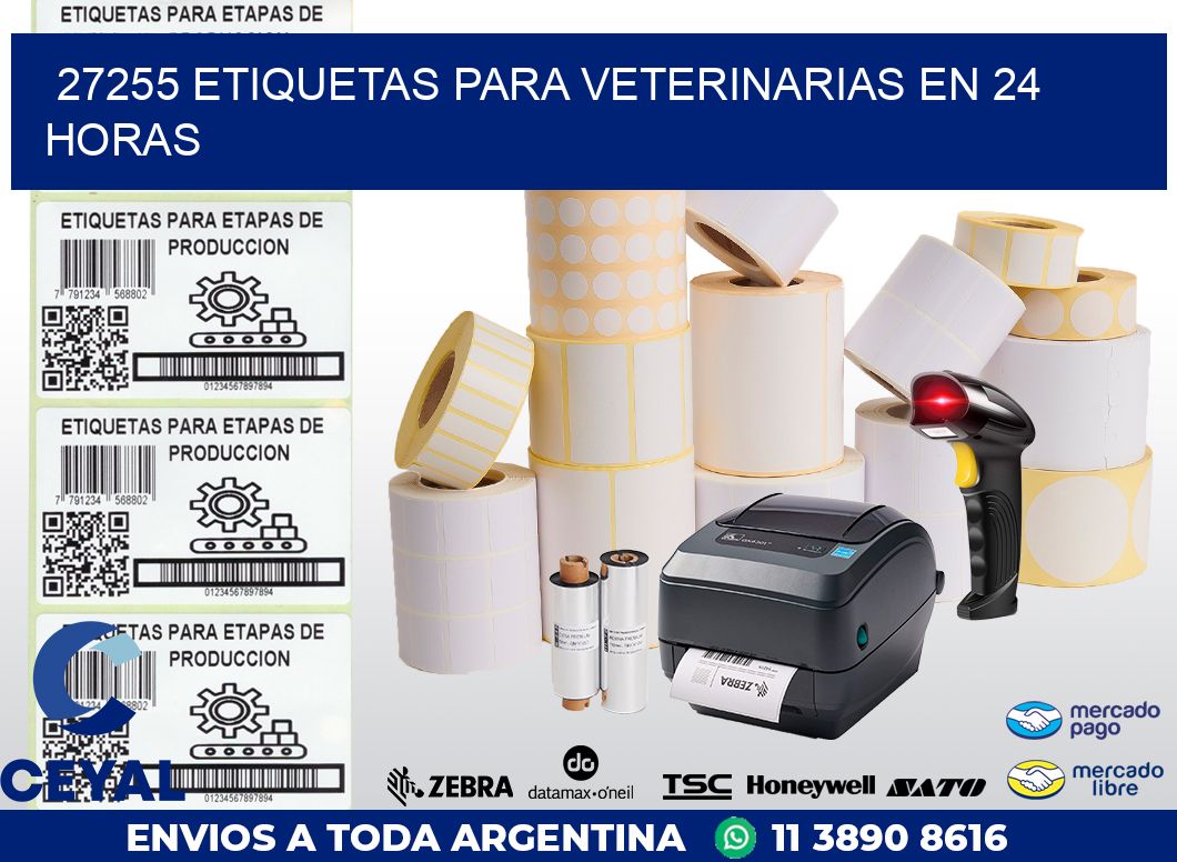 27255 ETIQUETAS PARA VETERINARIAS EN 24 HORAS