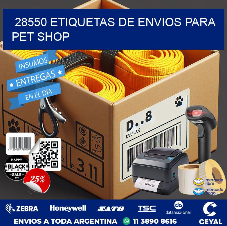 28550 ETIQUETAS DE ENVIOS PARA PET SHOP