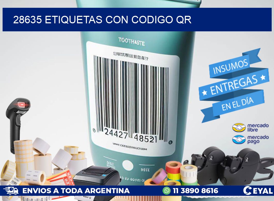 28635 ETIQUETAS CON CODIGO QR