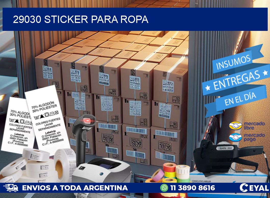 29030 STICKER PARA ROPA
