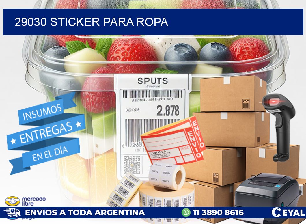 29030 STICKER PARA ROPA