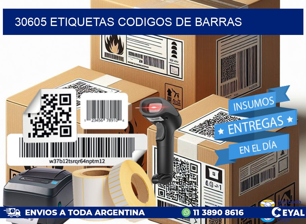 30605 etiquetas codigos de barras