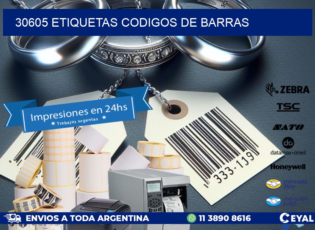 30605 etiquetas codigos de barras