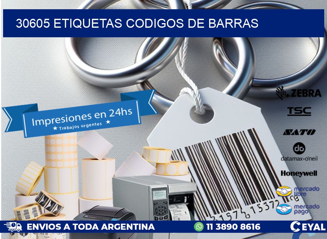 30605 etiquetas codigos de barras