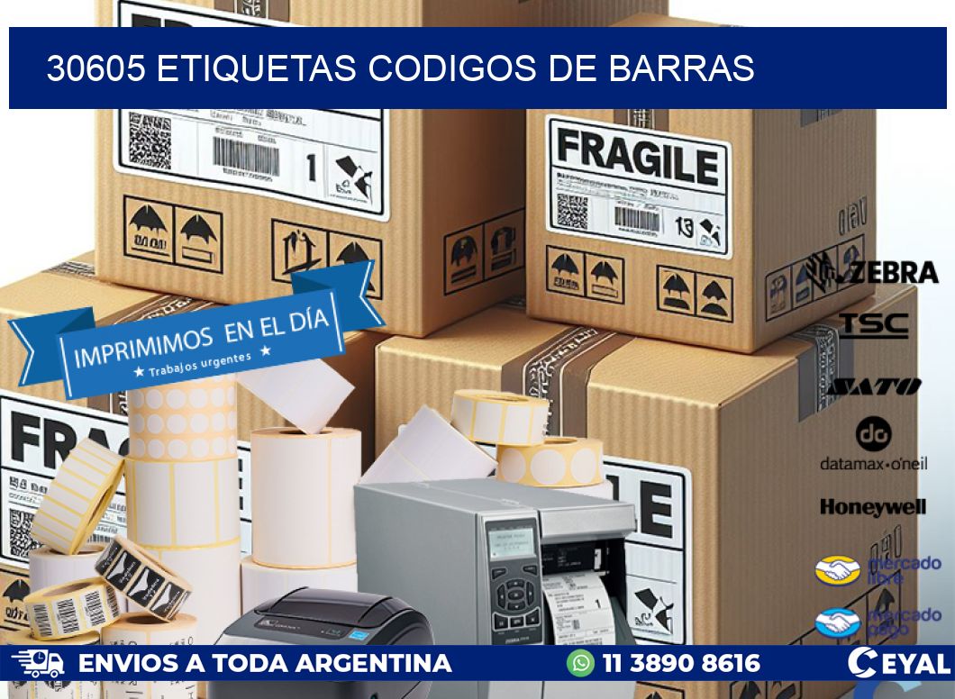 30605 etiquetas codigos de barras