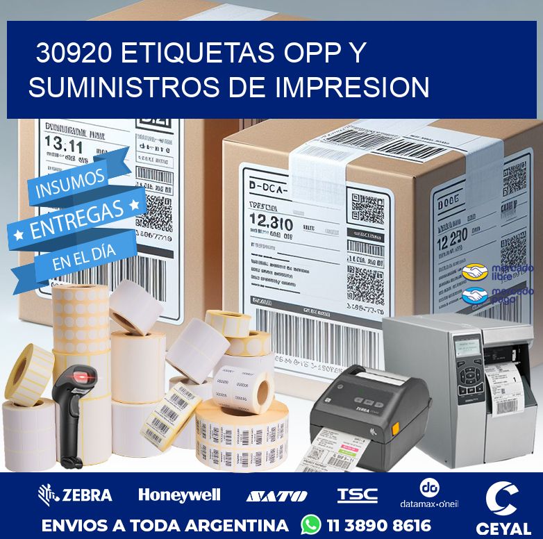 30920 ETIQUETAS OPP Y SUMINISTROS DE IMPRESION