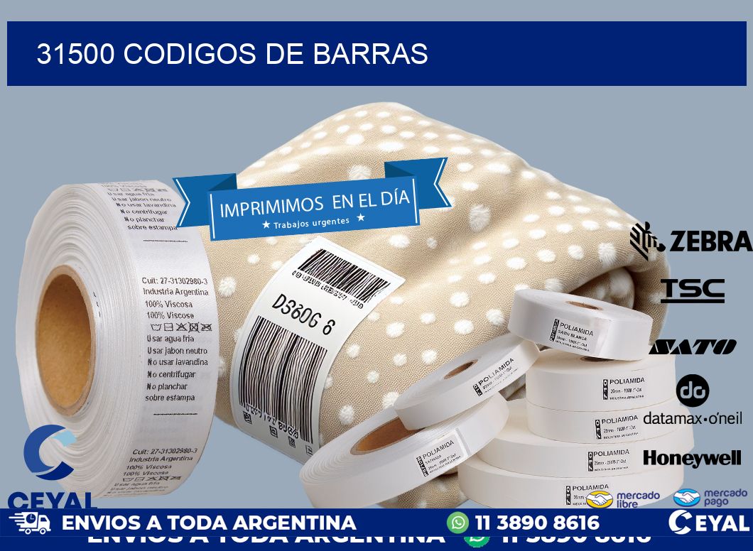 31500 codigos de barras