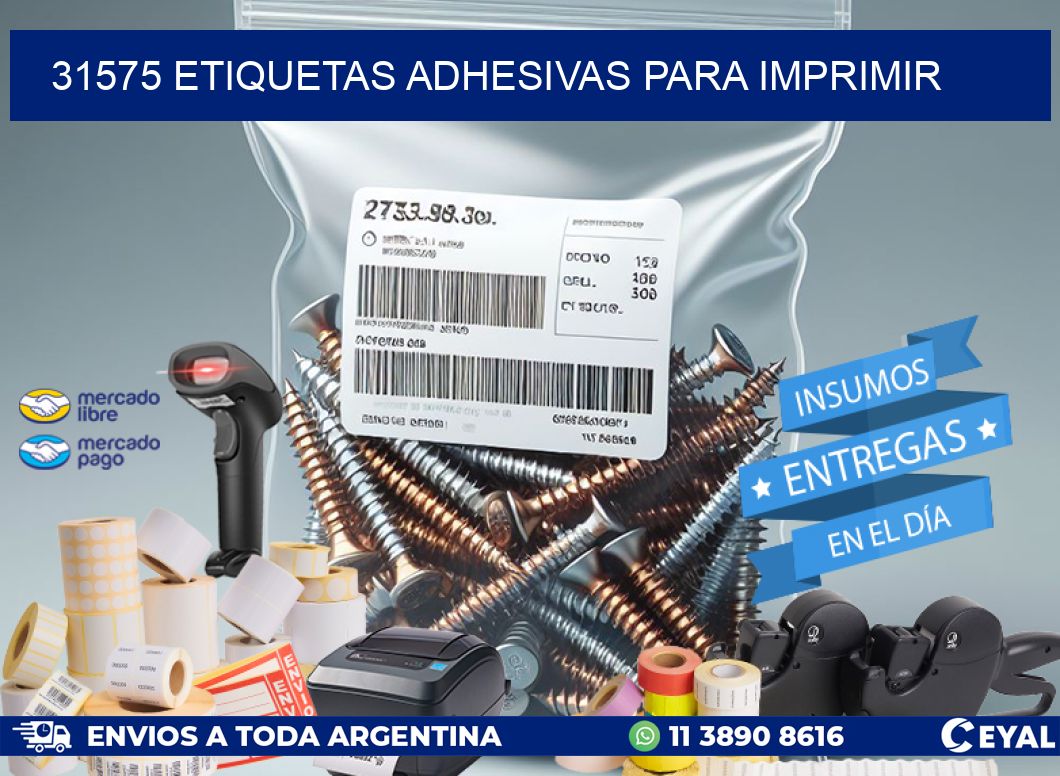 31575 Etiquetas adhesivas para imprimir