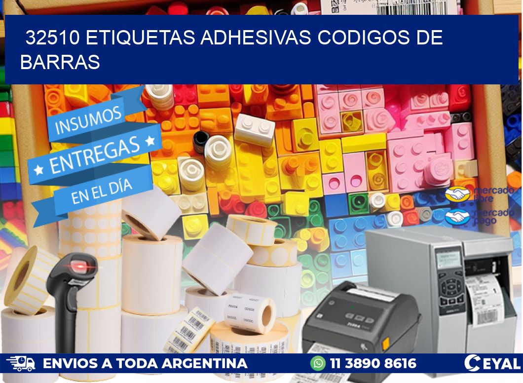 32510 ETIQUETAS ADHESIVAS CODIGOS DE BARRAS