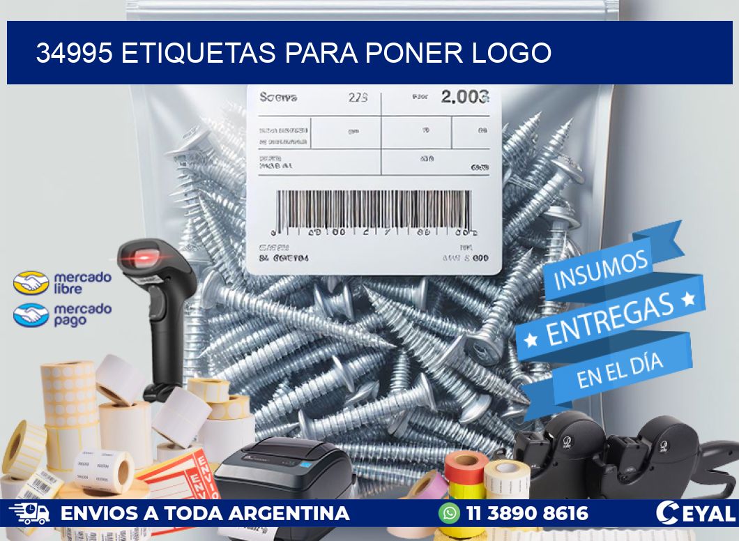 34995 ETIQUETAS PARA PONER LOGO