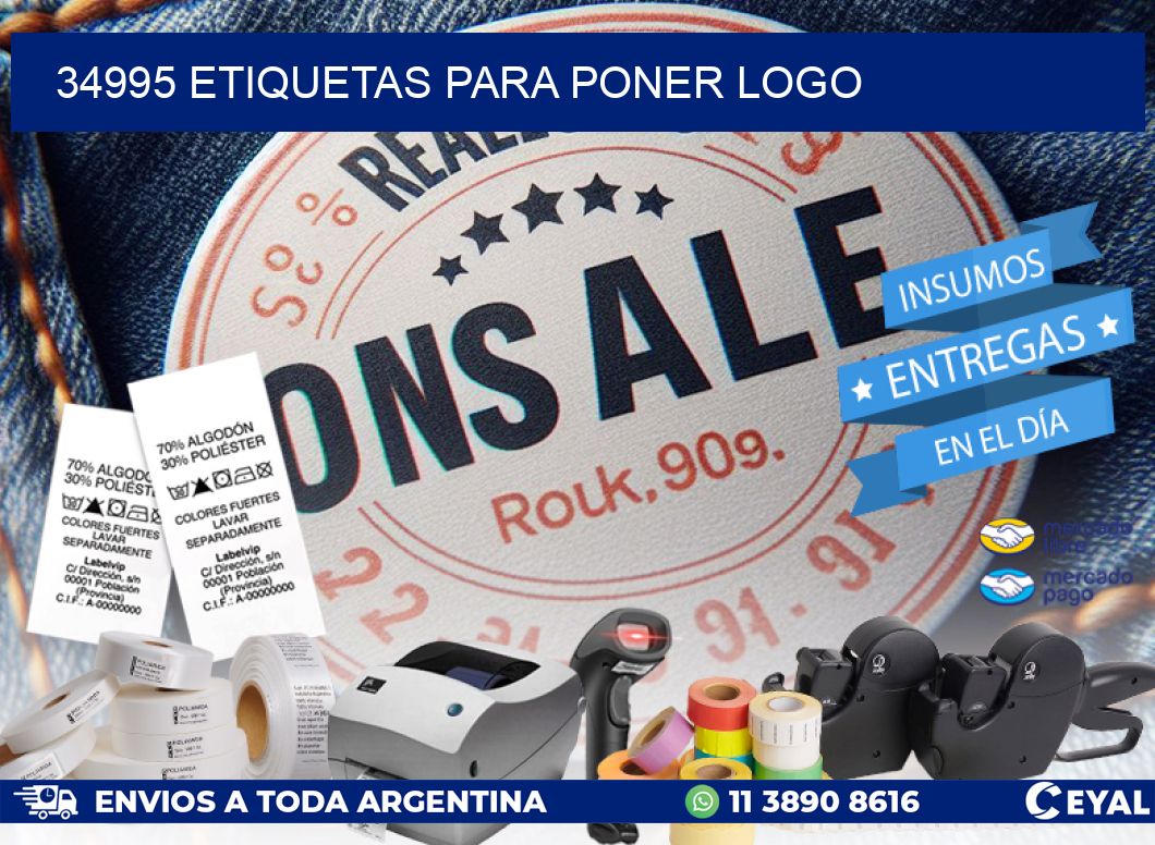 34995 ETIQUETAS PARA PONER LOGO