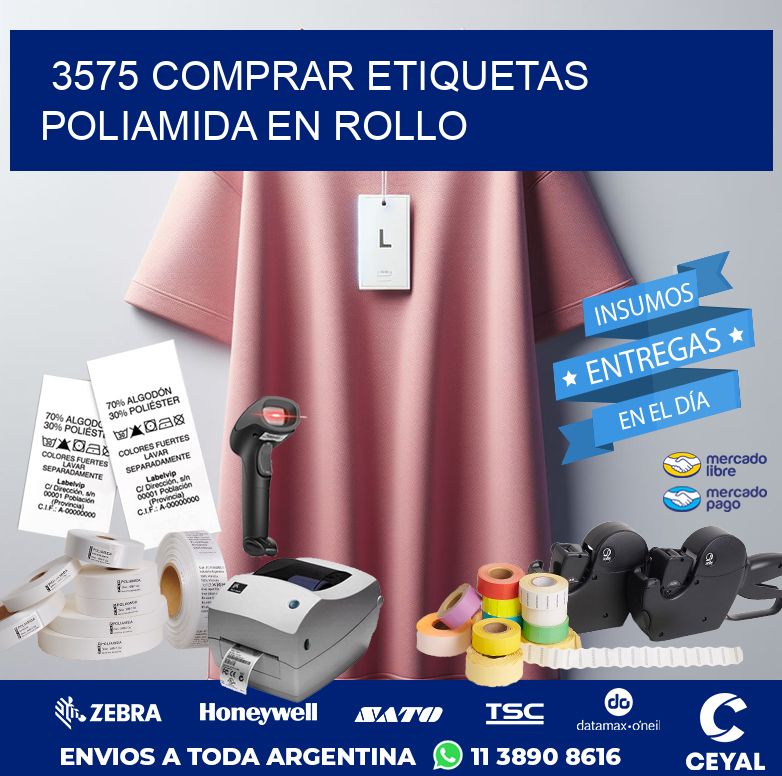 3575 COMPRAR ETIQUETAS POLIAMIDA EN ROLLO
