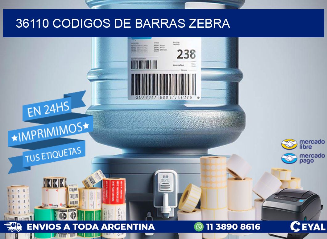 36110 codigos de barras zebra