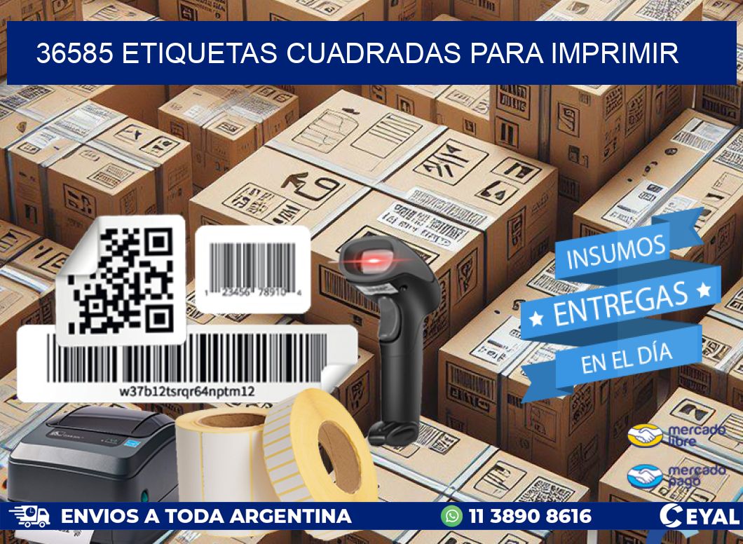 36585 etiquetas cuadradas para imprimir
