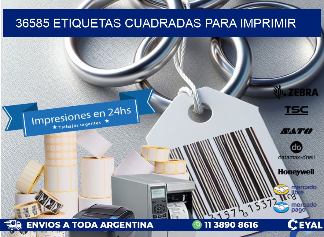 36585 etiquetas cuadradas para imprimir