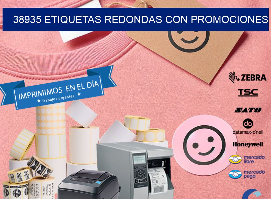 38935 ETIQUETAS REDONDAS CON PROMOCIONES