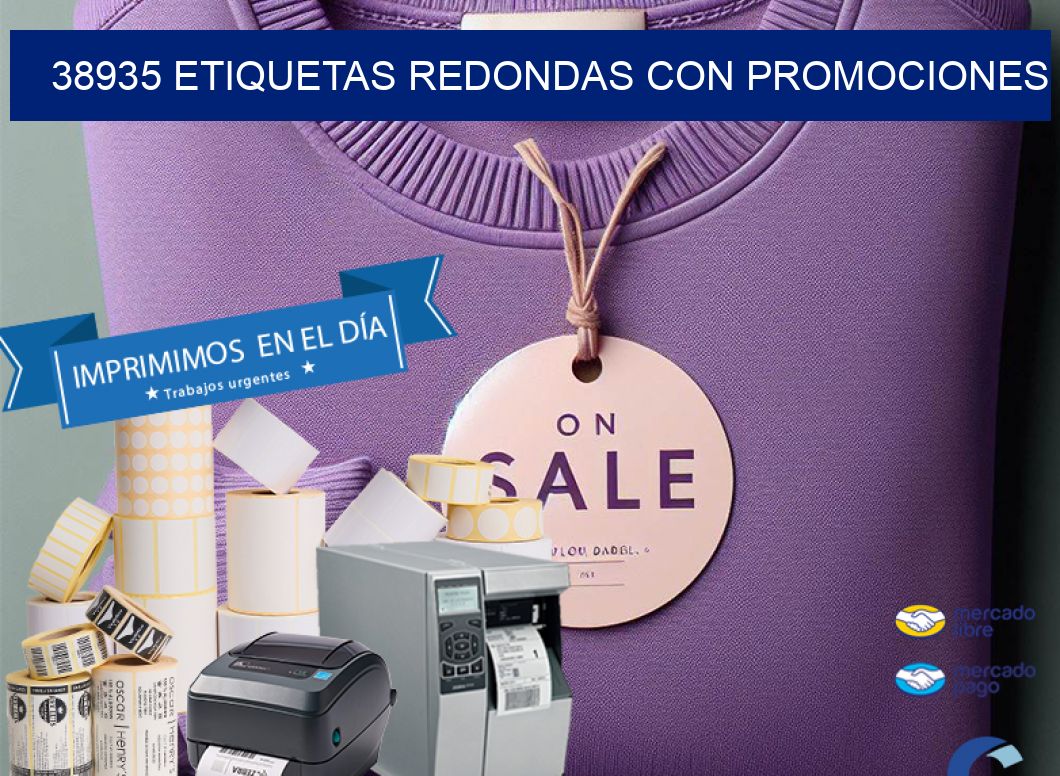38935 ETIQUETAS REDONDAS CON PROMOCIONES