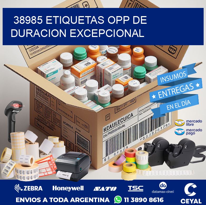 38985 ETIQUETAS OPP DE DURACION EXCEPCIONAL