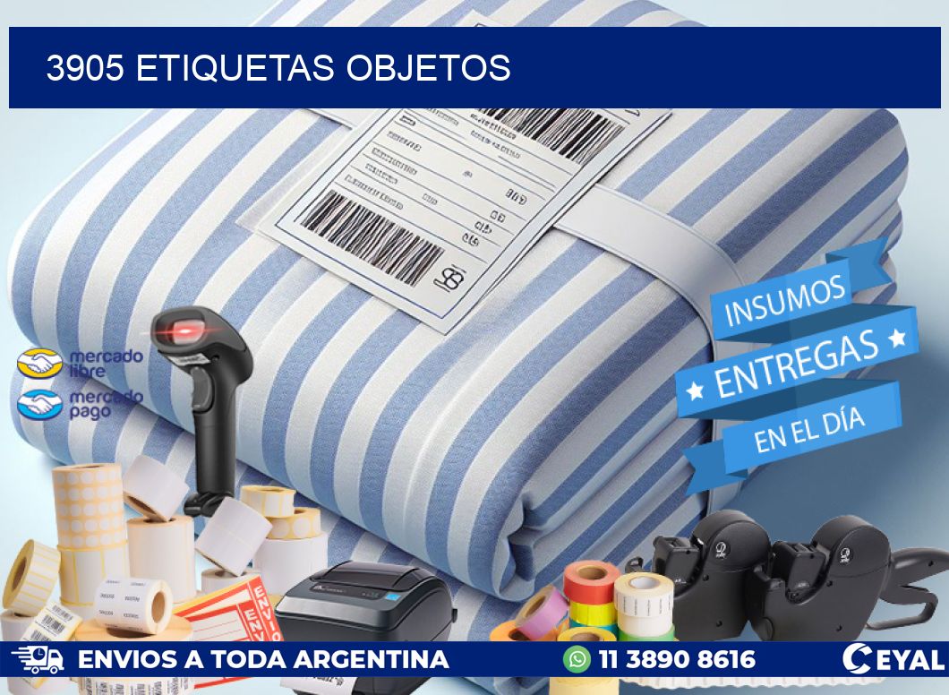 3905 etiquetas objetos