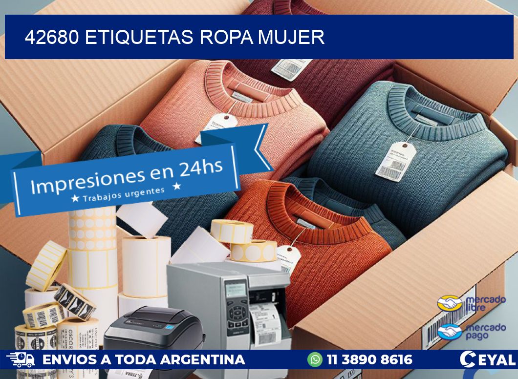 42680 ETIQUETAS ROPA MUJER