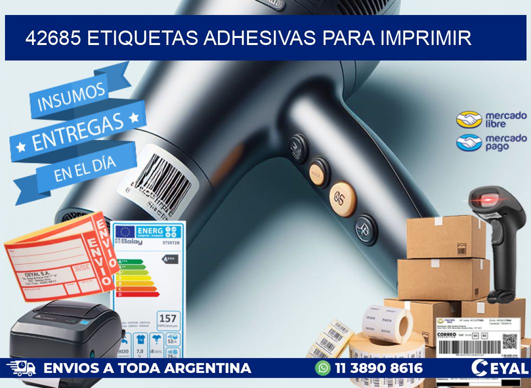 42685 etiquetas adhesivas para imprimir