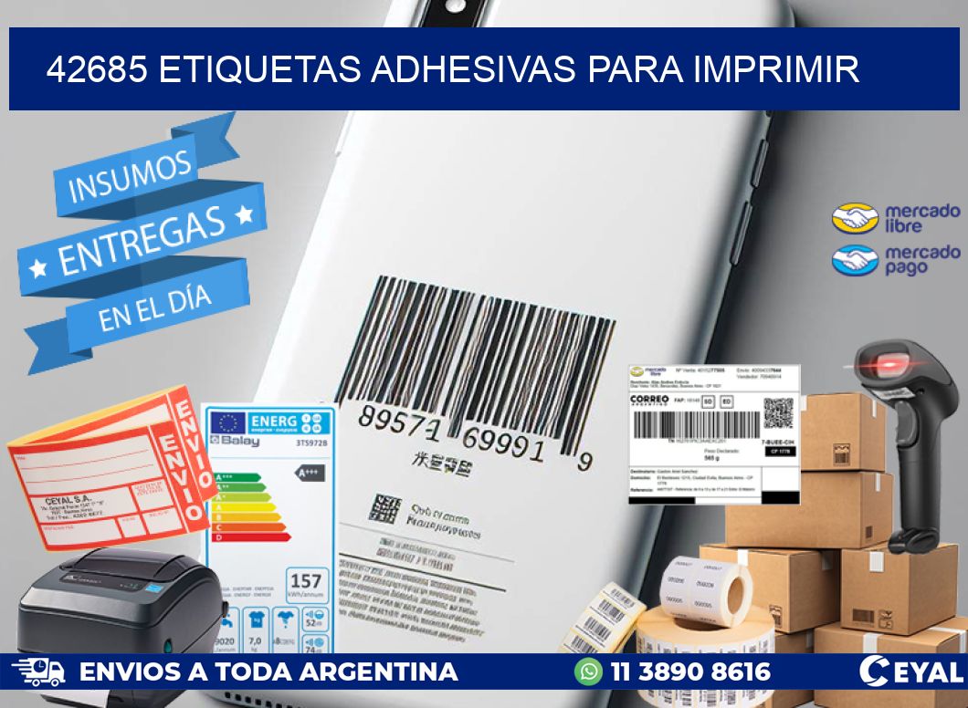 42685 etiquetas adhesivas para imprimir