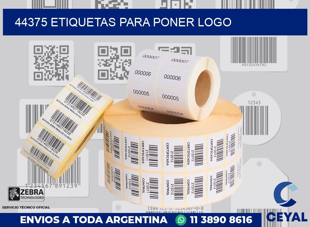 44375 ETIQUETAS PARA PONER LOGO