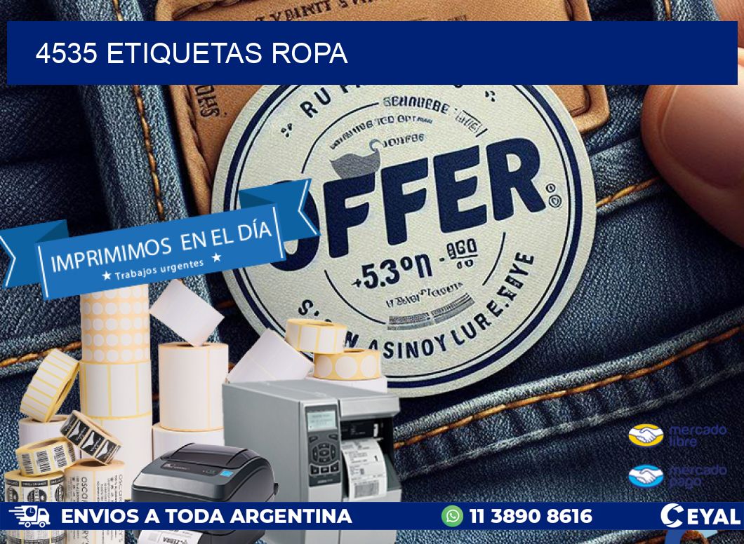 4535 ETIQUETAS ROPA