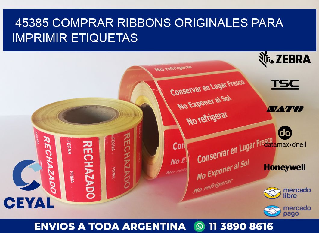 45385 COMPRAR RIBBONS ORIGINALES PARA IMPRIMIR ETIQUETAS