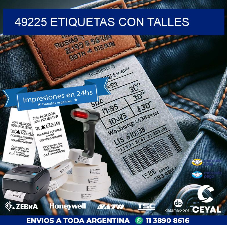 49225 ETIQUETAS CON TALLES