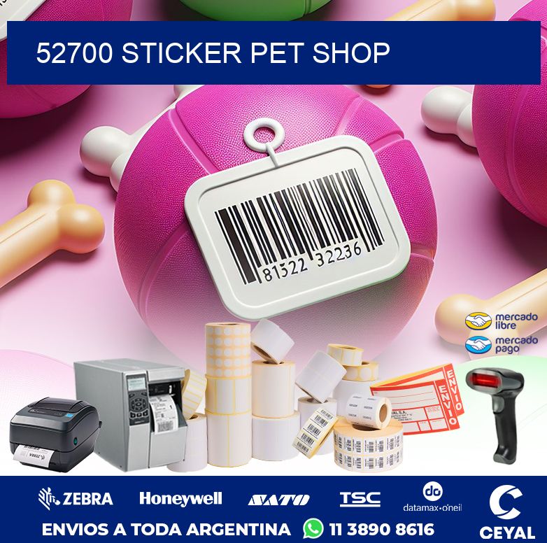 52700 STICKER PET SHOP