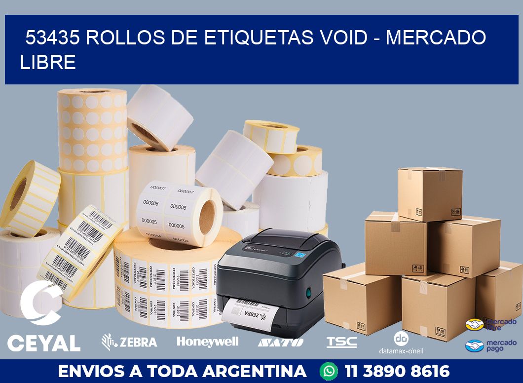 53435 ROLLOS DE ETIQUETAS VOID - MERCADO LIBRE