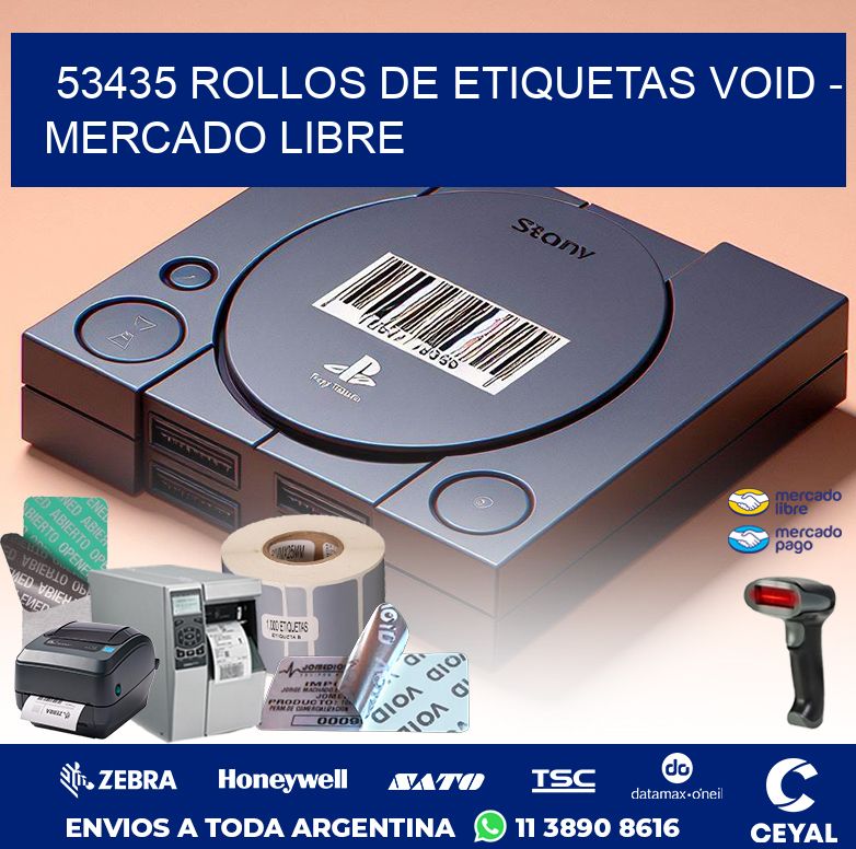 53435 ROLLOS DE ETIQUETAS VOID - MERCADO LIBRE