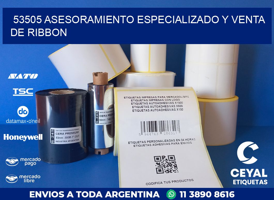 53505 ASESORAMIENTO ESPECIALIZADO Y VENTA DE RIBBON