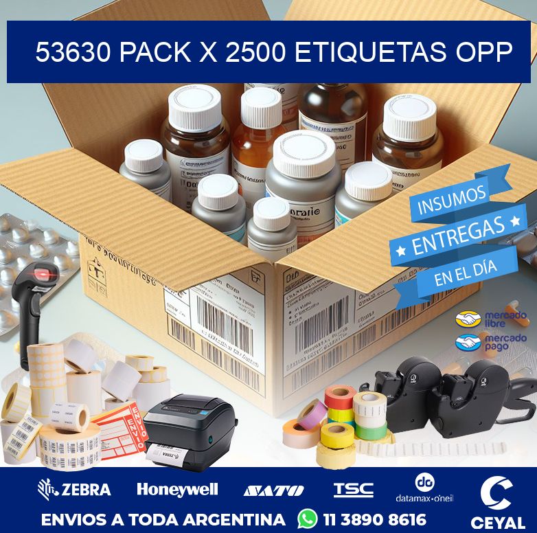 53630 PACK X 2500 ETIQUETAS OPP