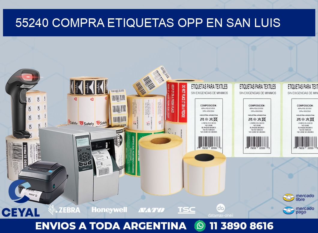55240 COMPRA ETIQUETAS OPP EN SAN LUIS