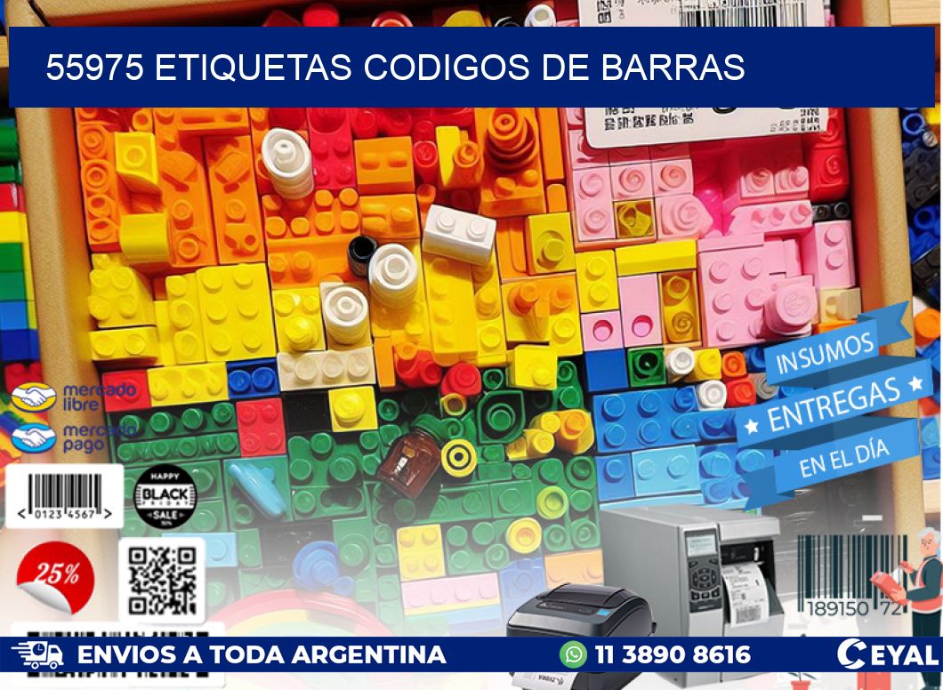 55975 etiquetas codigos de barras
