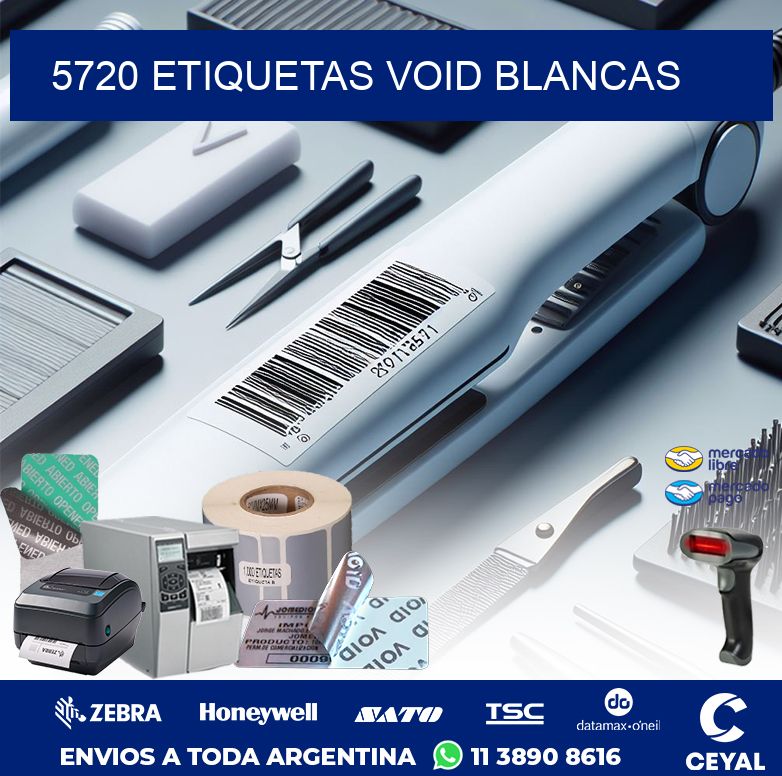 5720 ETIQUETAS VOID BLANCAS