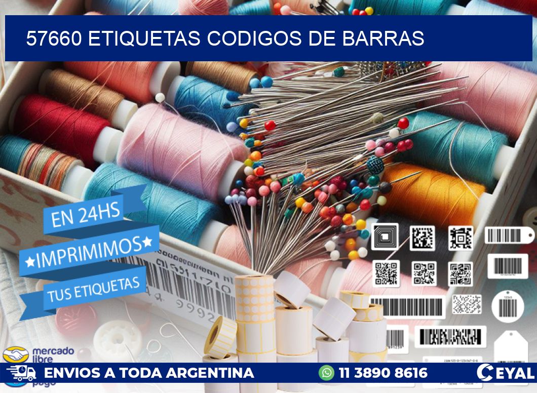 57660 etiquetas codigos de barras