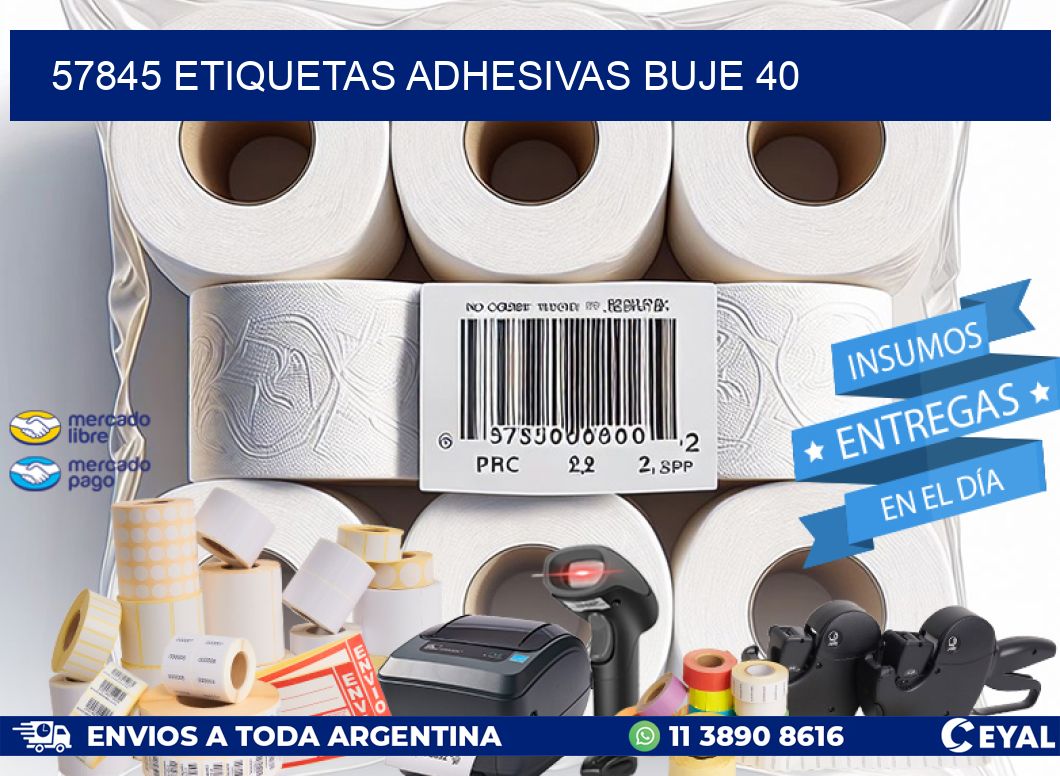 57845 ETIQUETAS ADHESIVAS BUJE 40
