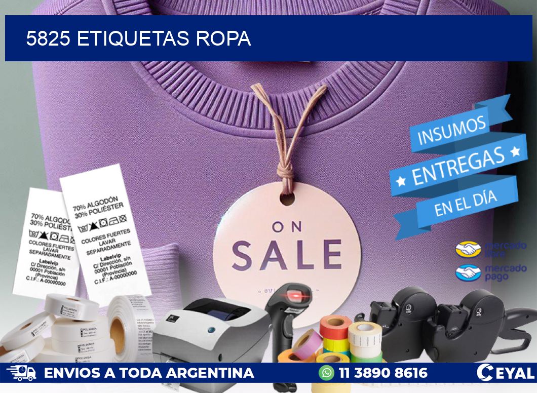 5825 ETIQUETAS ROPA